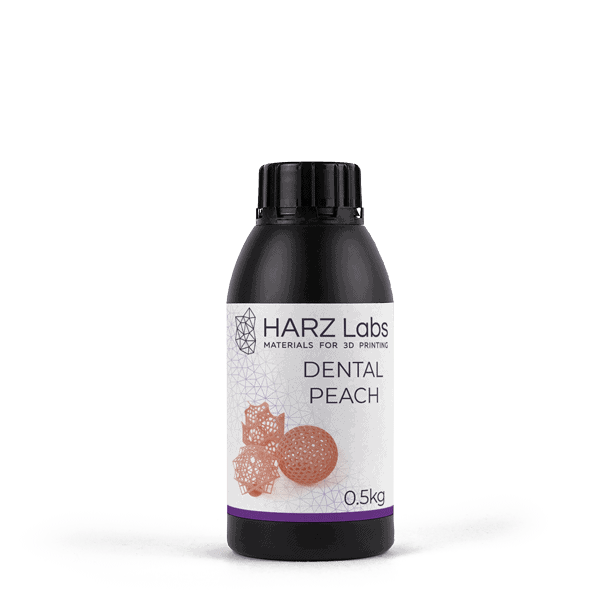 HARZ Labs Dental Peach - фотополимер (смола), персиковый цвет, Объём: 500 г